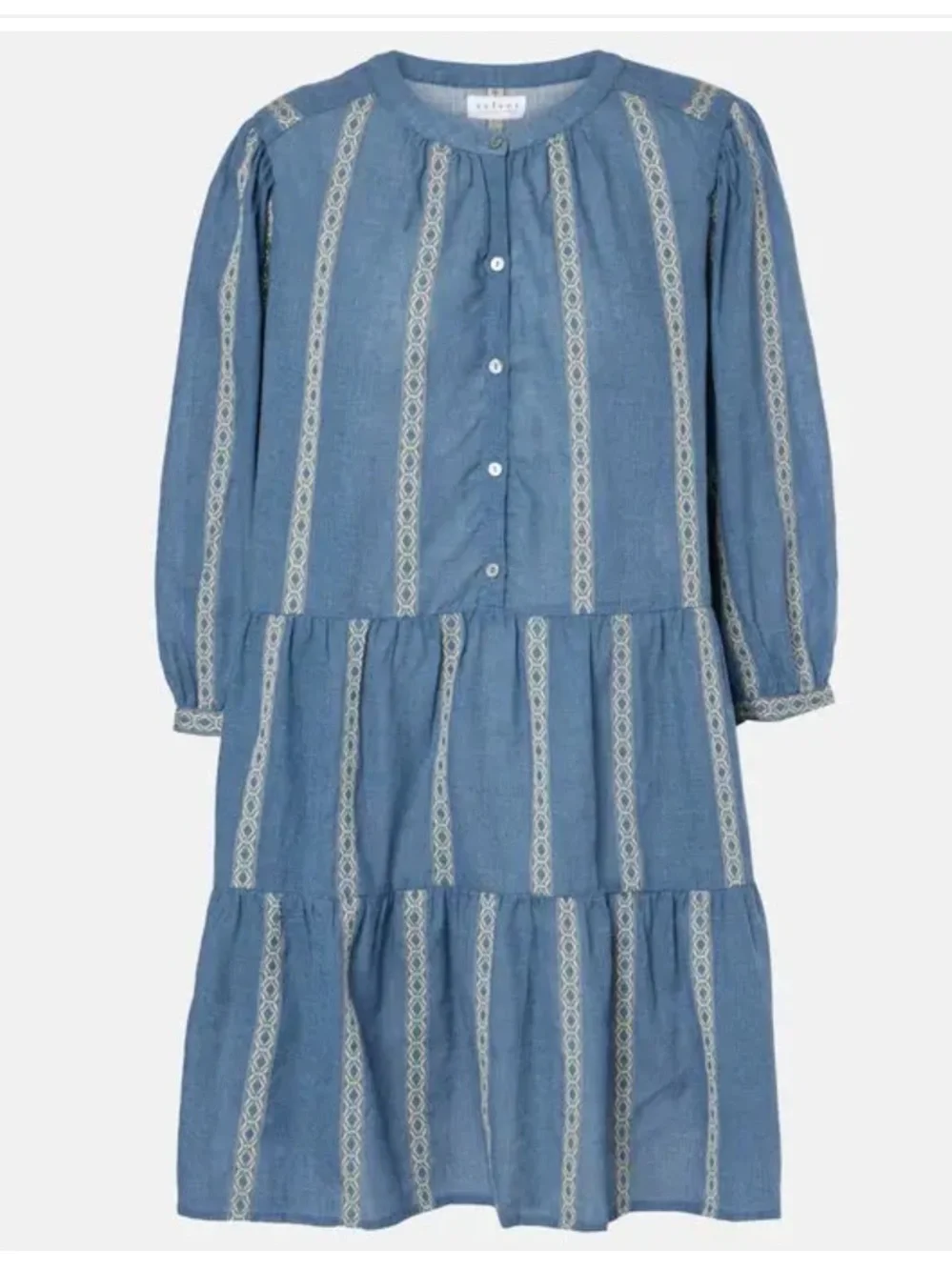 Velvet By Graham & Spencer Kaitlyn‎ Jacquard Cotton Blend Minidress Size Medium